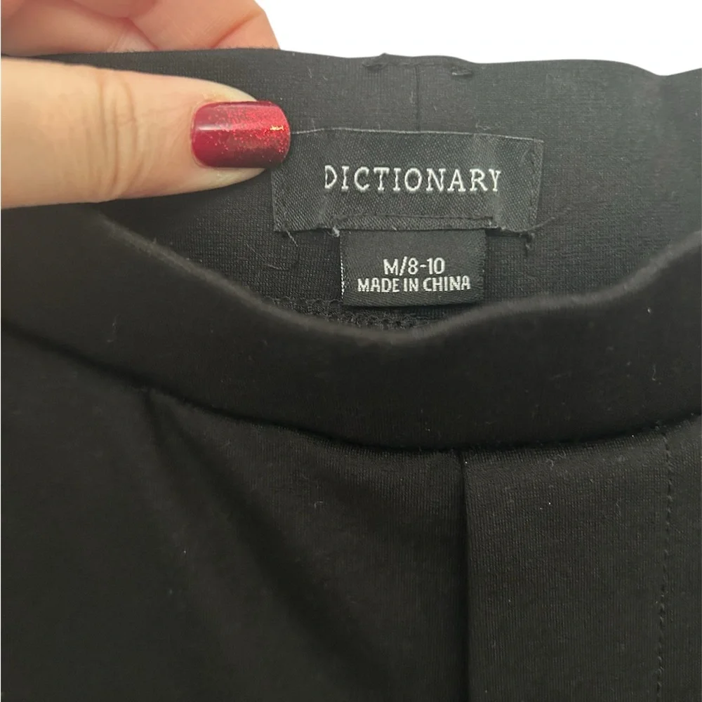Dictionary Black Stretchy Pants - Picture 2 of 2
